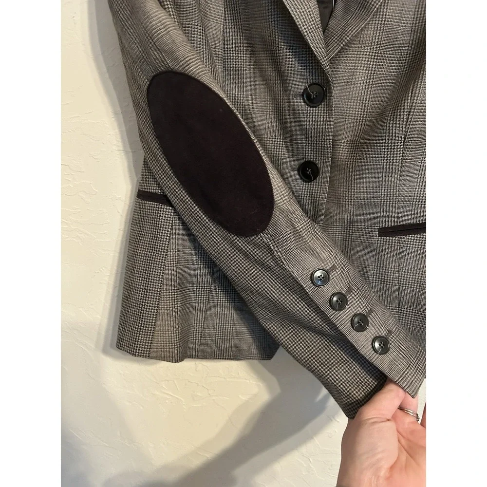 Laurèl Escada Wool Tweed Blazer 8 Preppy Old‎ Money Equestrian Designer Academia